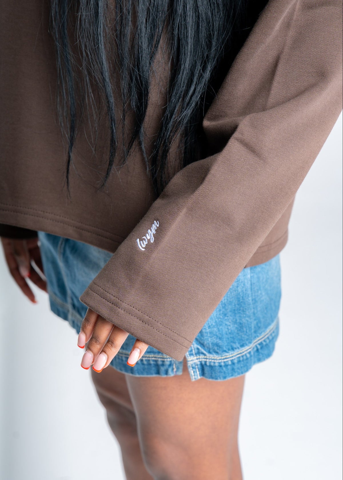 Pierre Bouelle Pierre long sleeve in brown, view 6