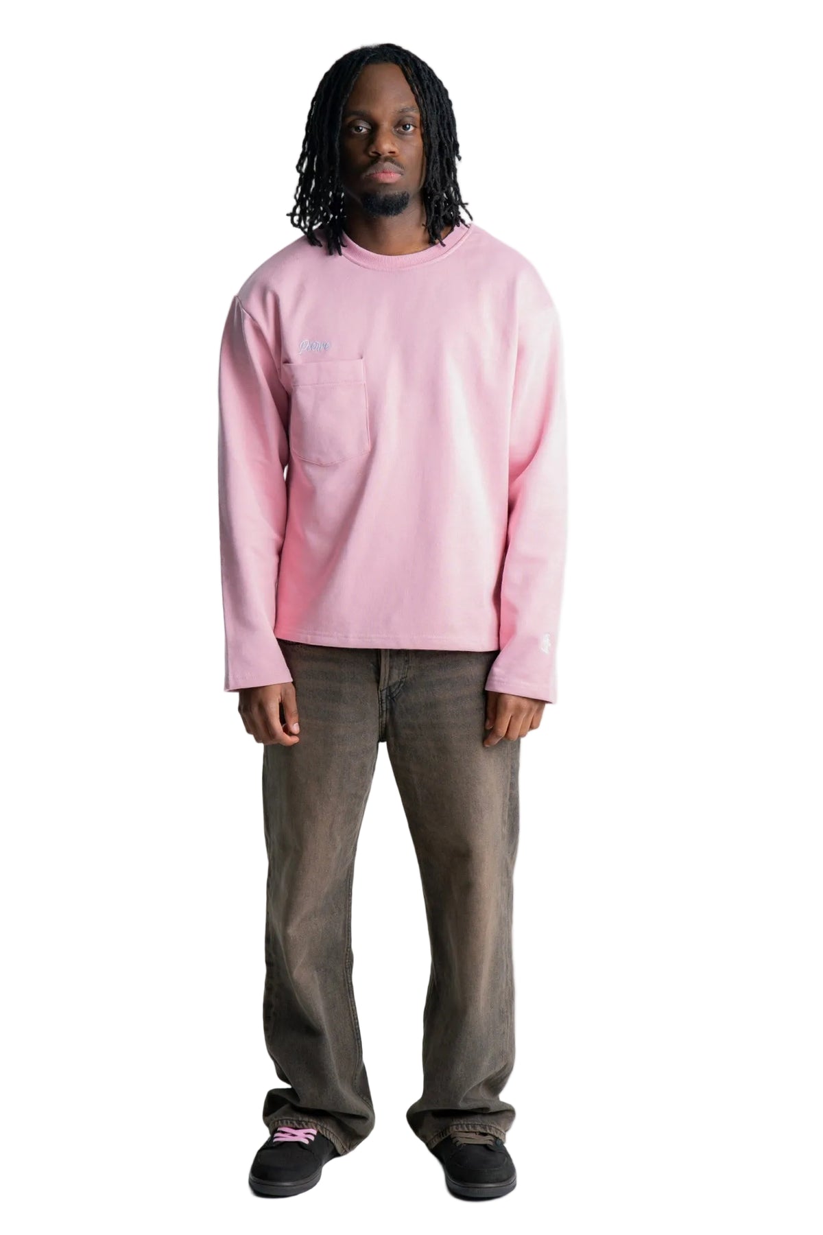 Pierre Bouelle Pierre long sleeve in pink, view 2