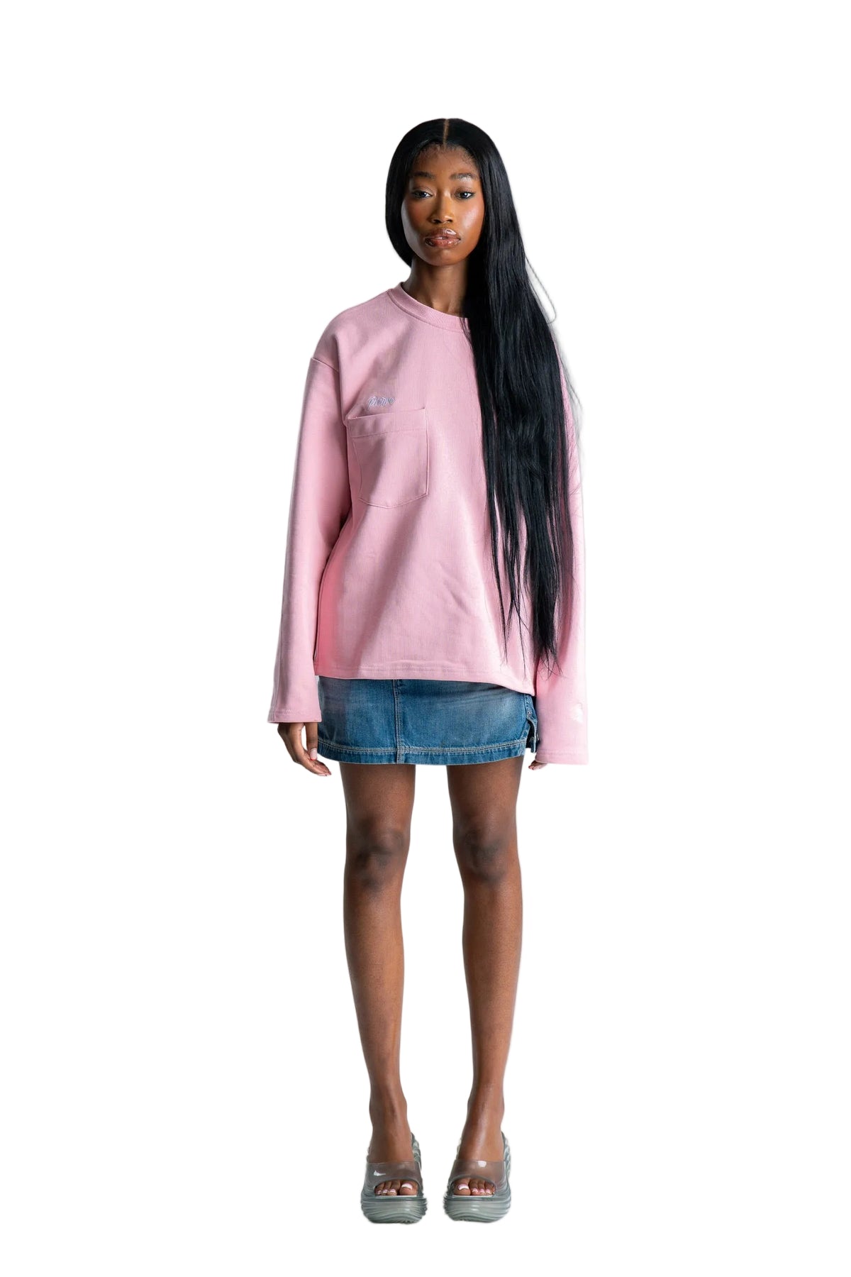 Pierre Bouelle Pierre long sleeve in pink, view 3