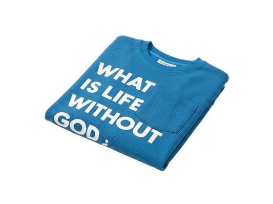 Pierre Bouelle WILWG¿ waffle knit long sleeve in baby blue