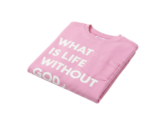 Pierre Bouelle WILWG¿ waffle knit long sleeve in pink