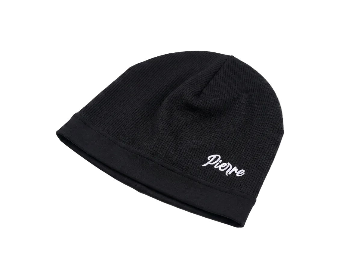 Pierre Bouelle Pierre waffle knit skull cap in black
