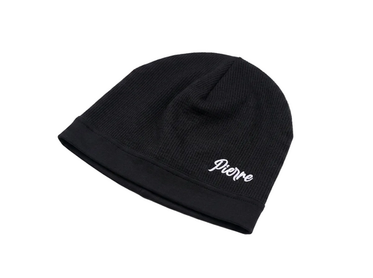 Pierre Bouelle Pierre waffle knit skull cap in black