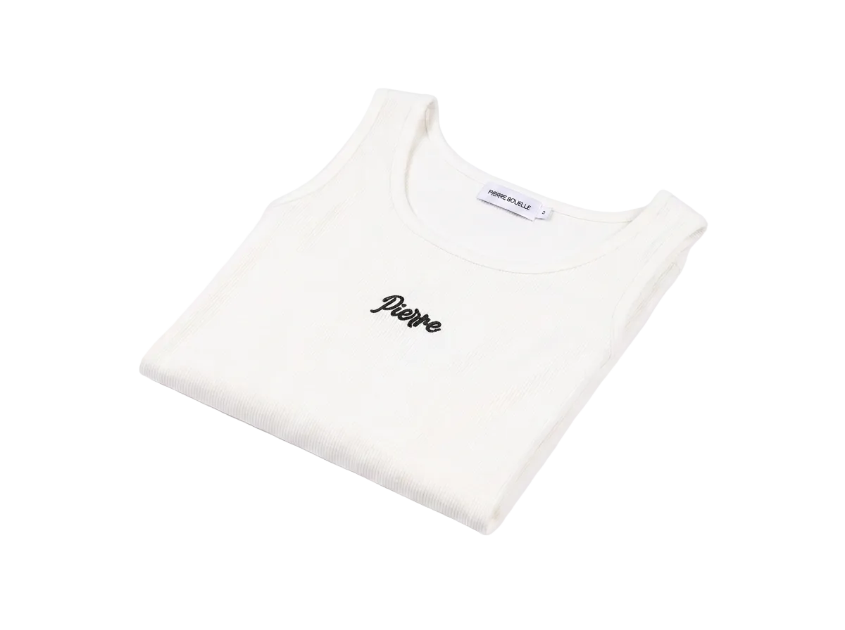 Pierre Bouelle Pierre women's tank top in white