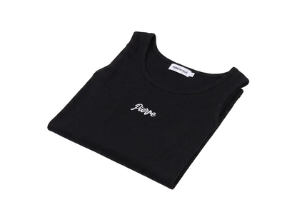 Pierre Bouelle Pierre men's tank top in black