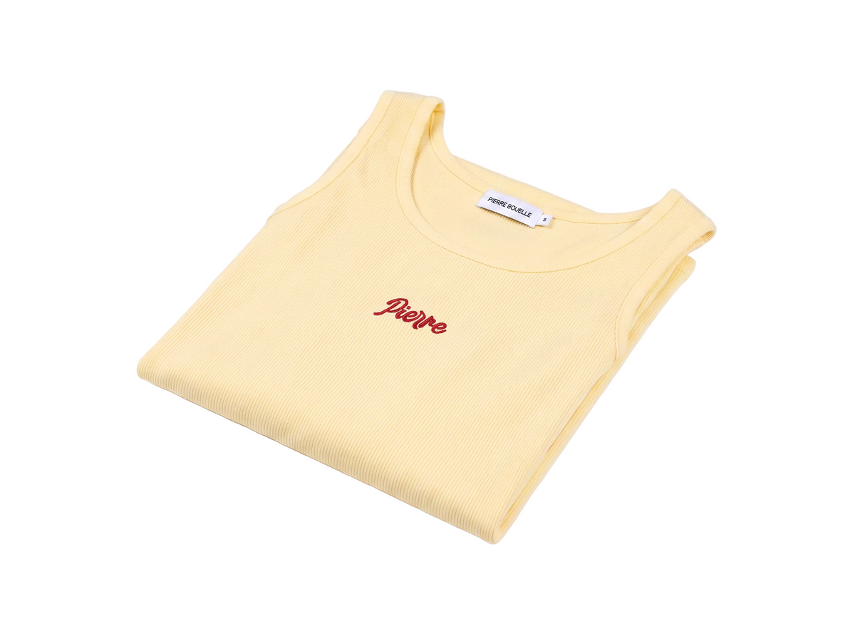 Pierre Bouelle Pierre women's tank top in yellow