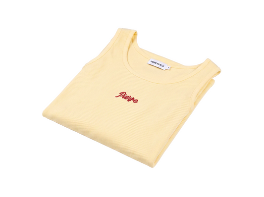 Pierre Bouelle Pierre women's tank top in yellow