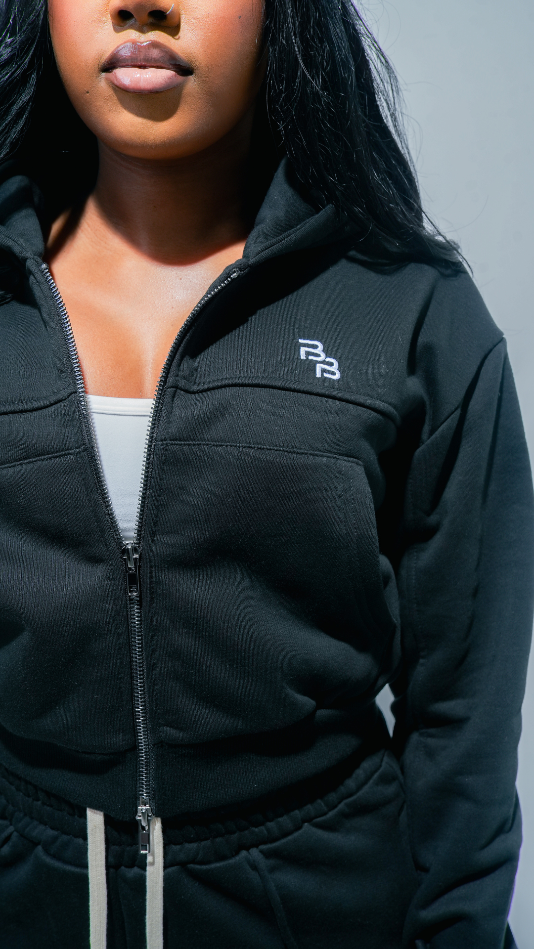 PB Cropped Signature Hoodie